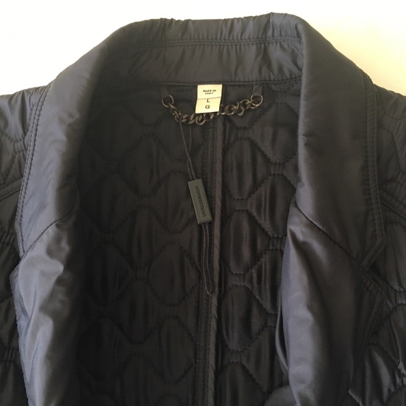 Burberry Sport Coat with Leather trims NWOT - Picture 4 of 12